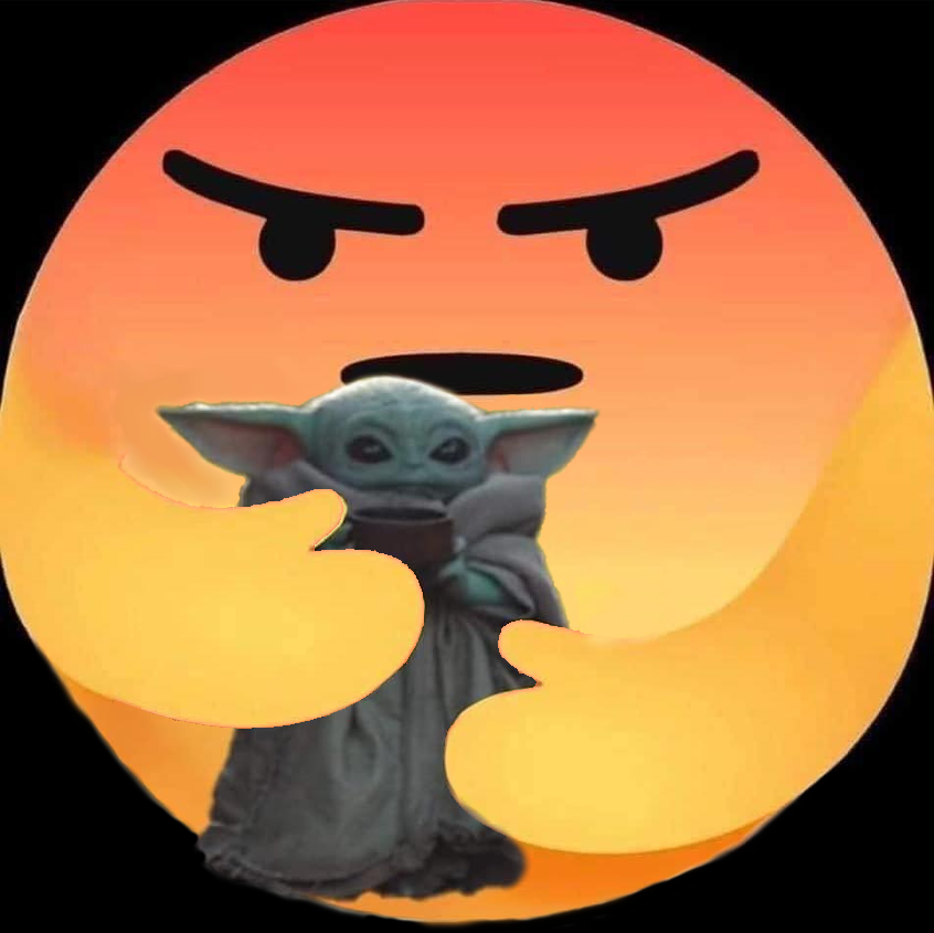 The meme features a still image from the Star Wars franchise, specifically a young version of the character Anakin Skywalker, with a shocked expression. The image is captioned "When you realize you've been using the dark side of the Force this whole time"
